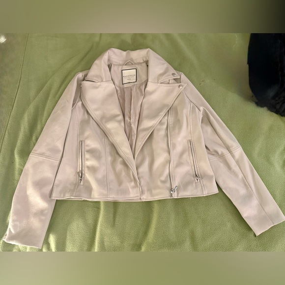 Bagatelle Light Gray Leather Jacket - Picture 1 of 5